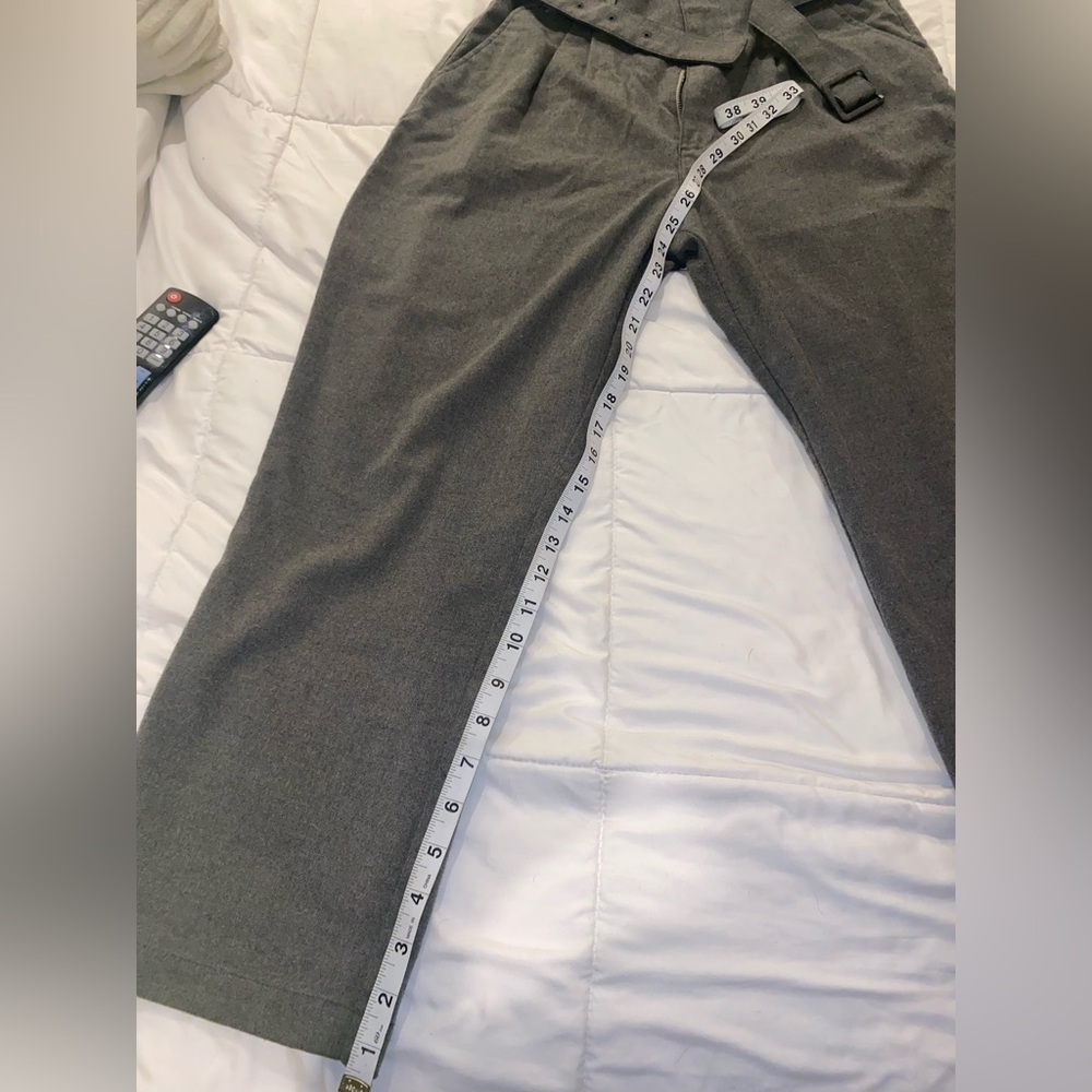 Abercrombie Gray High waist Wool Ankle Pants size M